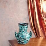 Vase céramique émaillée style Vallauris
