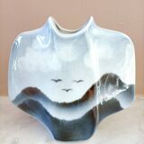 Virebent blue-grey vase from the 70s