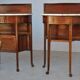 Pair of nightstands time 1900 Art nouveau