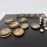 Pyrité stoneware dinner service, La Borne, 1970s