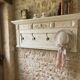 Vintage wall coat rack
