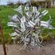 Vintage Chrome Metal Chandelier