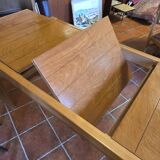 Extendable table in elm from the Regain house of the 1970s.