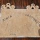 Art ceramic, towel holder with floral decoration signed Giovanni Desimone.
