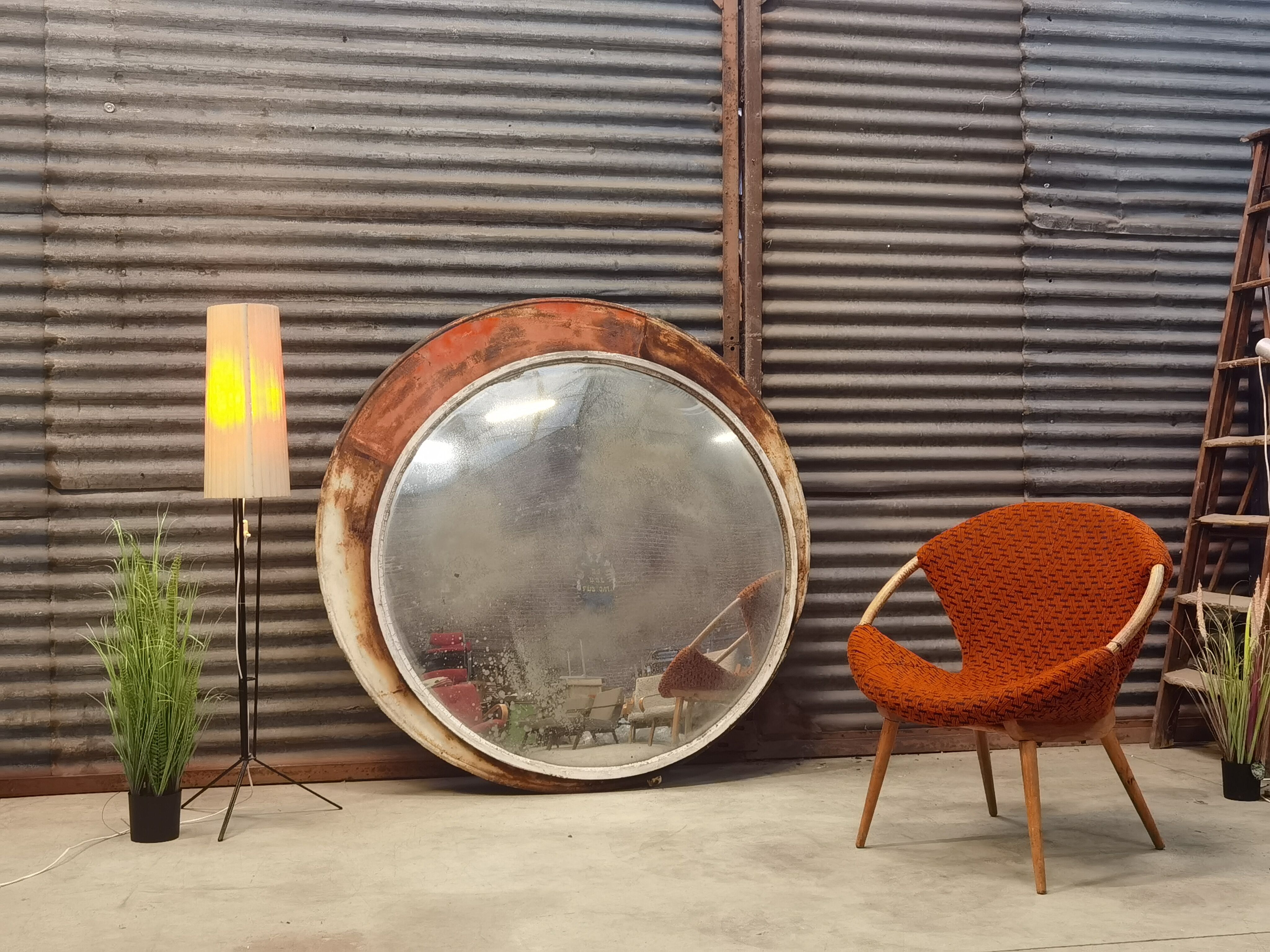 Industrial Convex Mirror Czech Republic 1960