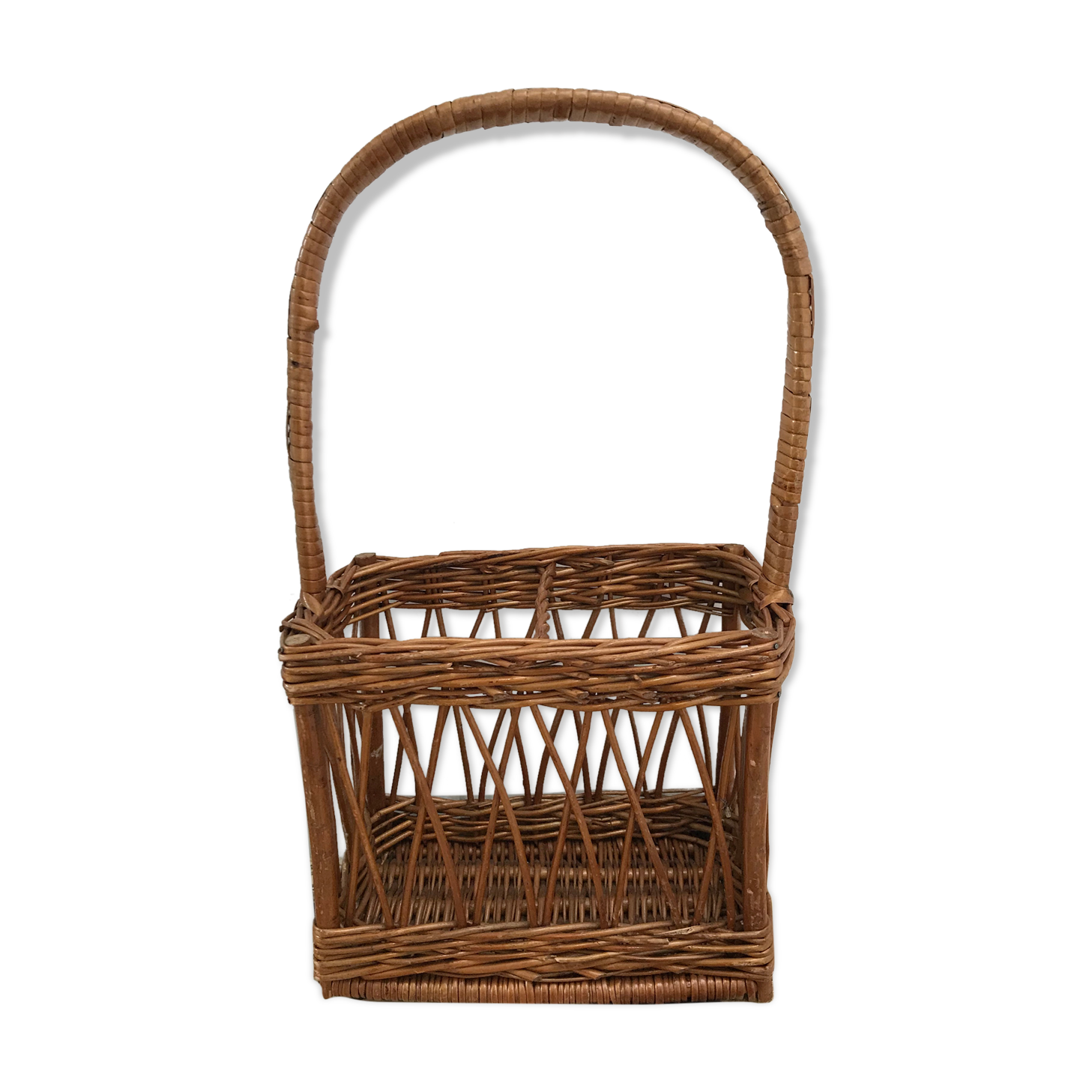 Wicker bottle holder