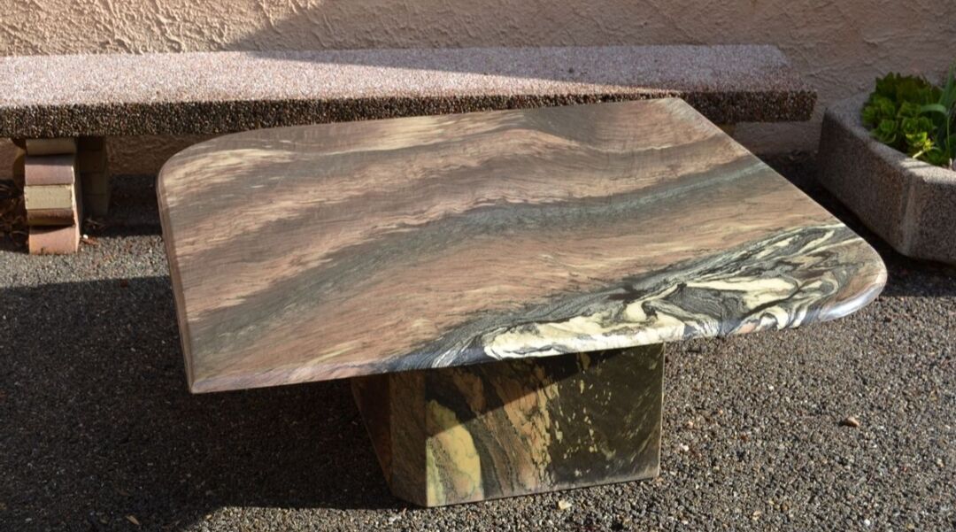 Large marble table 70s