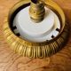 Vintage glass and brass ceiling light