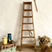 Antique wooden painter's stepladder