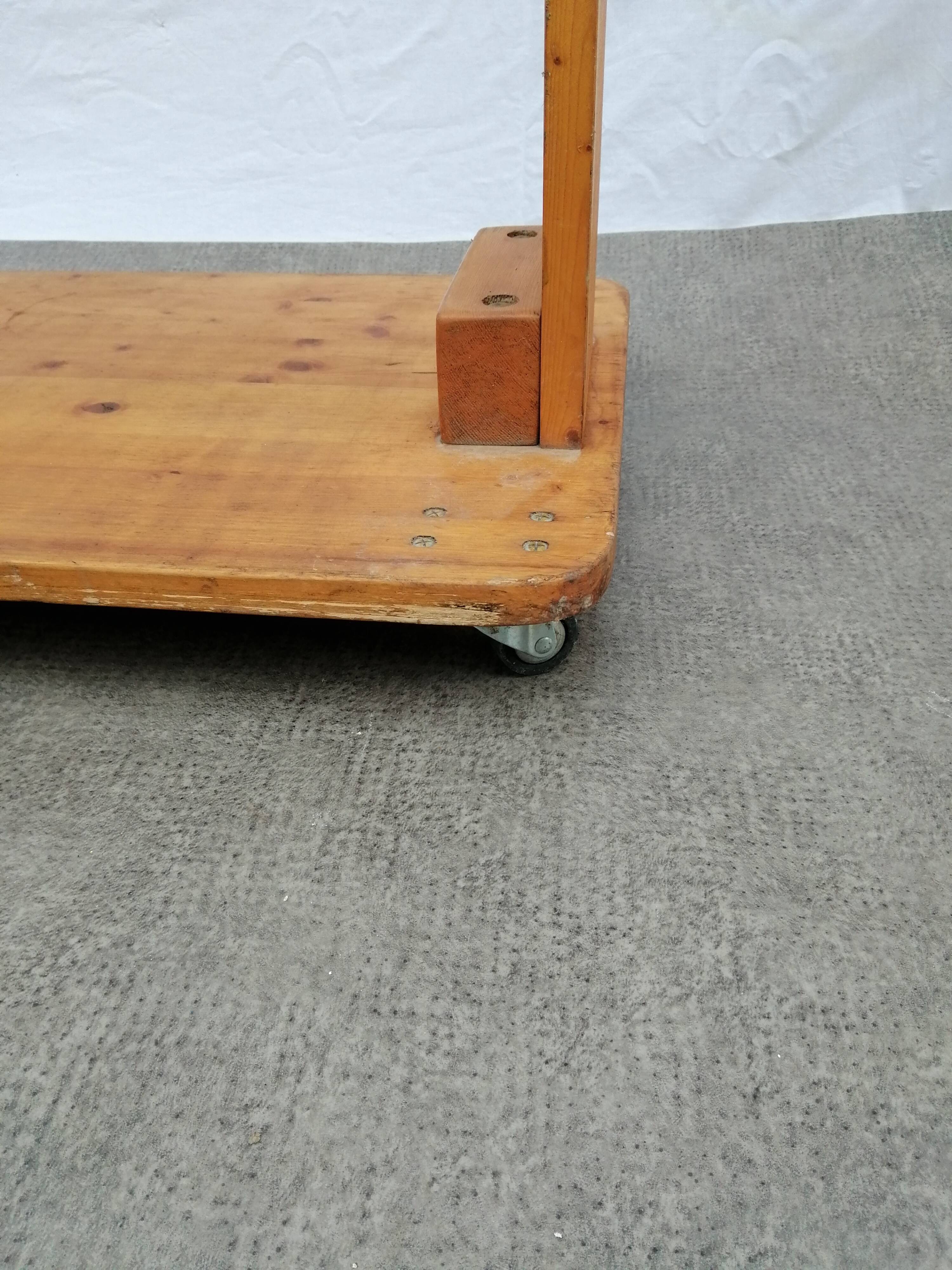 Vintage wooden shop rack 70s