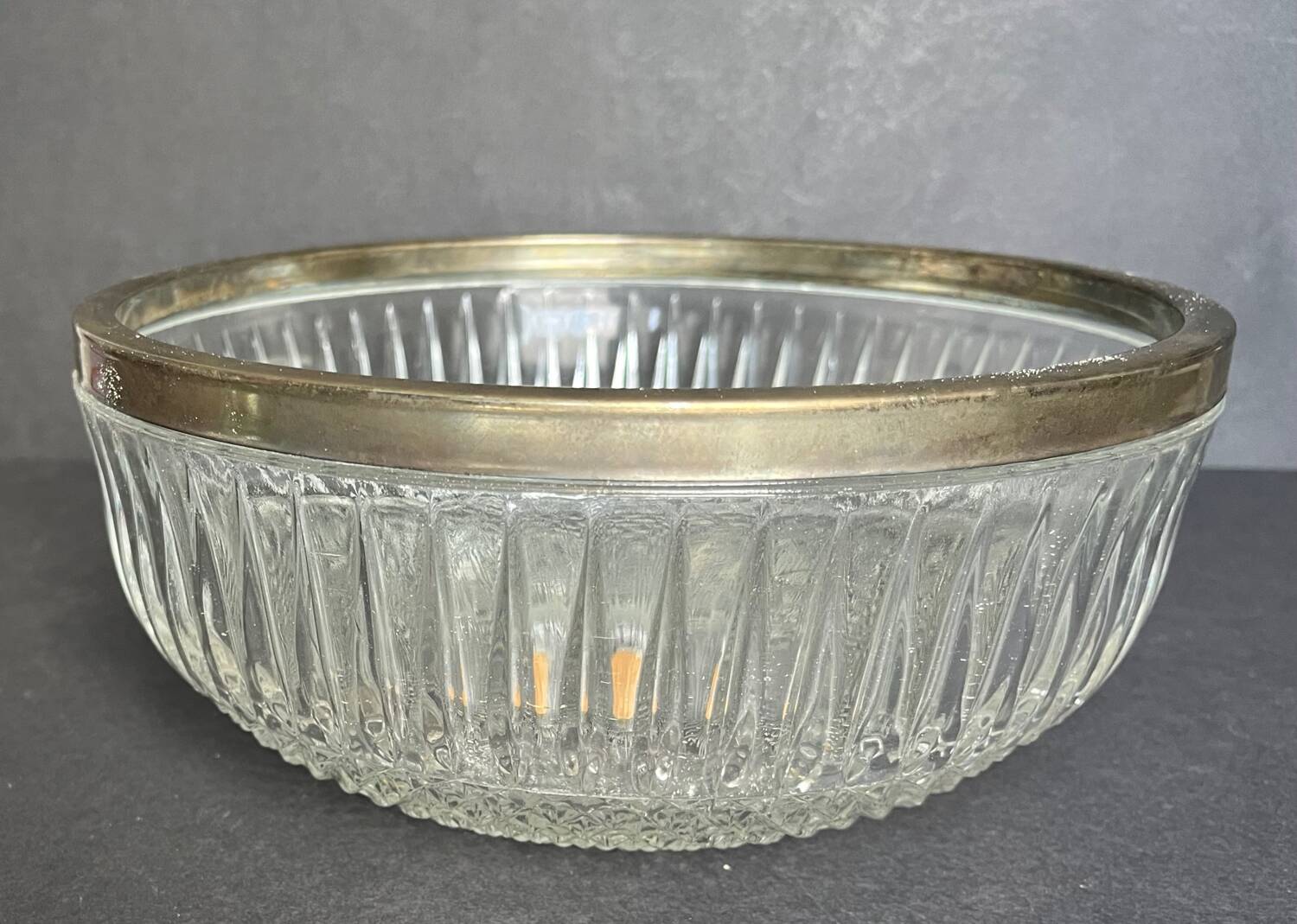 Cut crystal bowl
