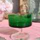 Luminarc green champagne glasses