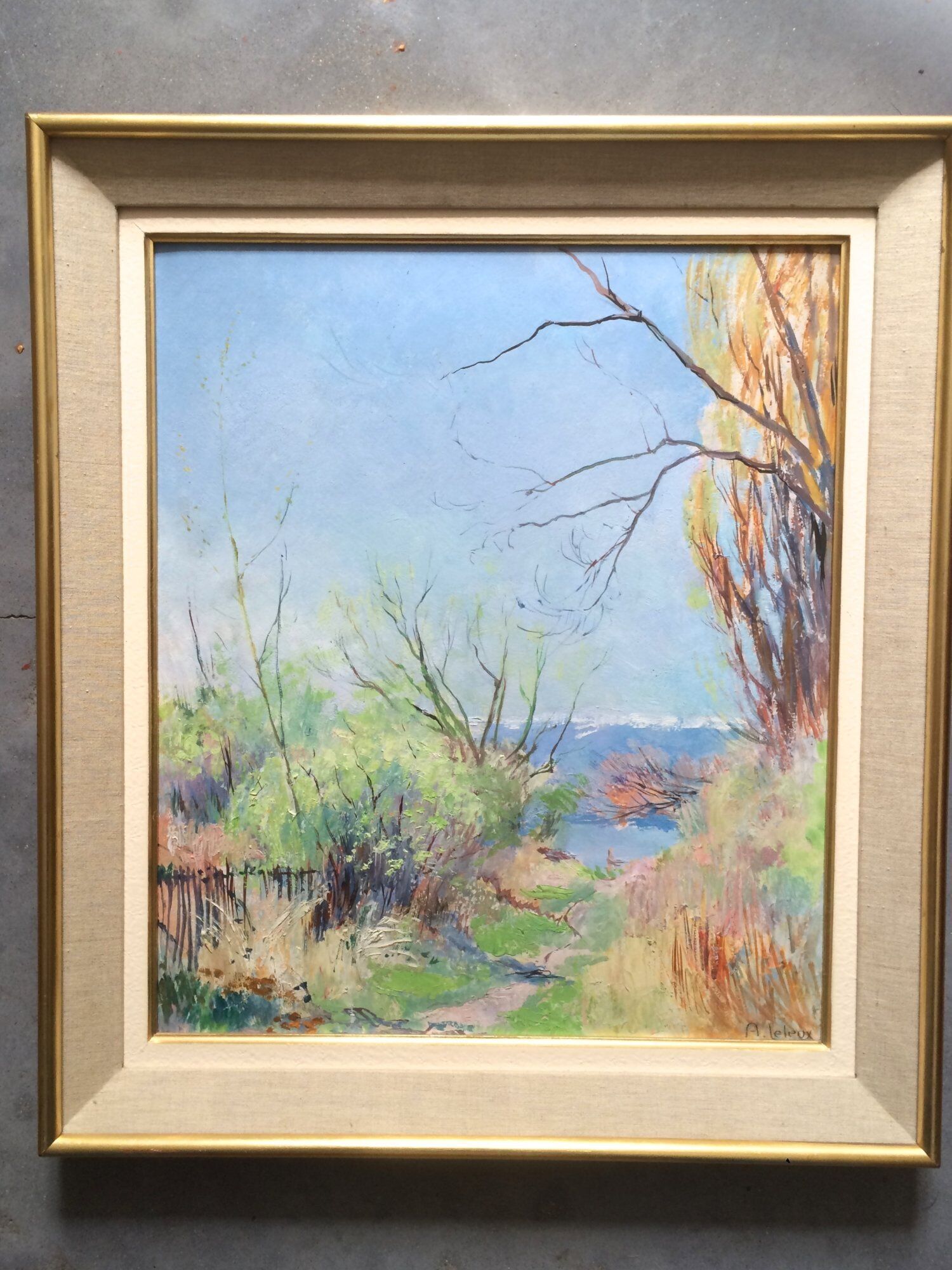 Annecy, le bord du lac Armand Leleux 1894-1960