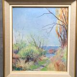 Annecy, le bord du lac Armand Leleux 1894-1960