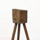 Antique Wabi Sabi Primitive oak butcher block