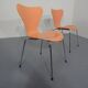Danish 3107 Chairs by Arne Jacobsen for Fritz Hansen, 1994, Set of 2