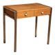 Small Desk 70 chrome base, wood laminate, 2 drawers dressing table