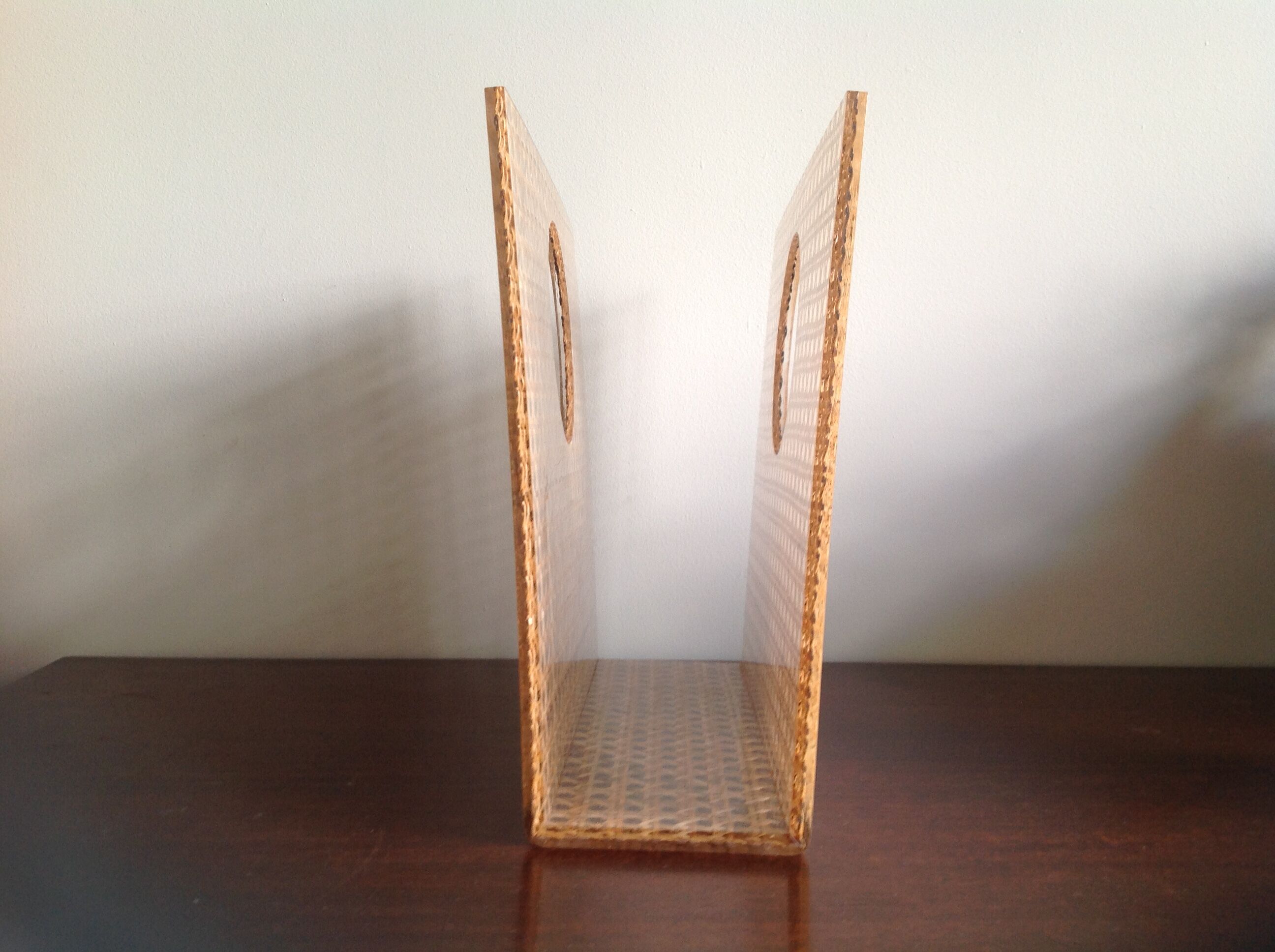 Plexiglas and canning magazine rack 1970