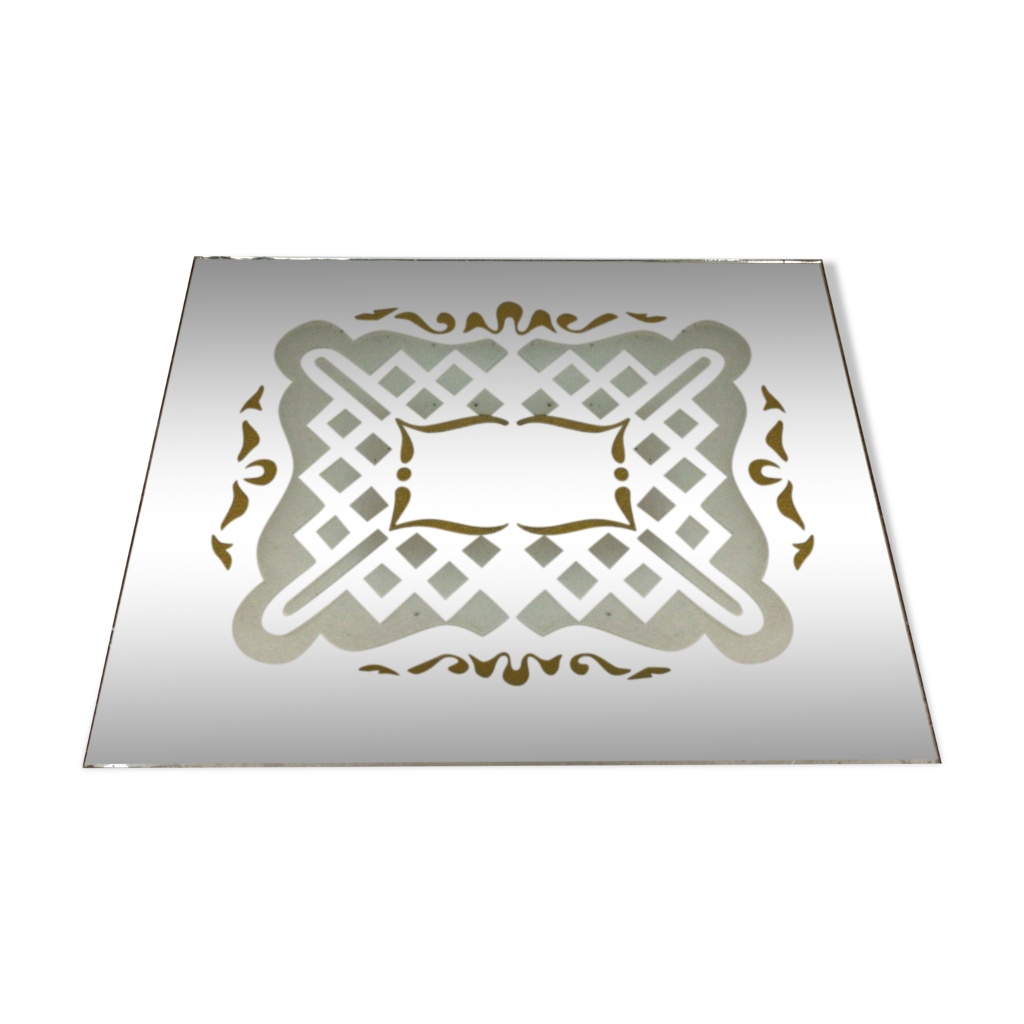 Art deco brut mirror