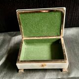 Onyx catchall box from the 1960s, vintage Italy.