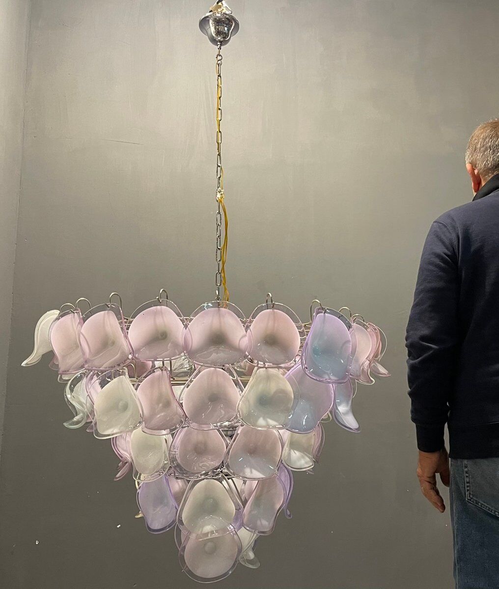 Lustre italien multicolore Murano