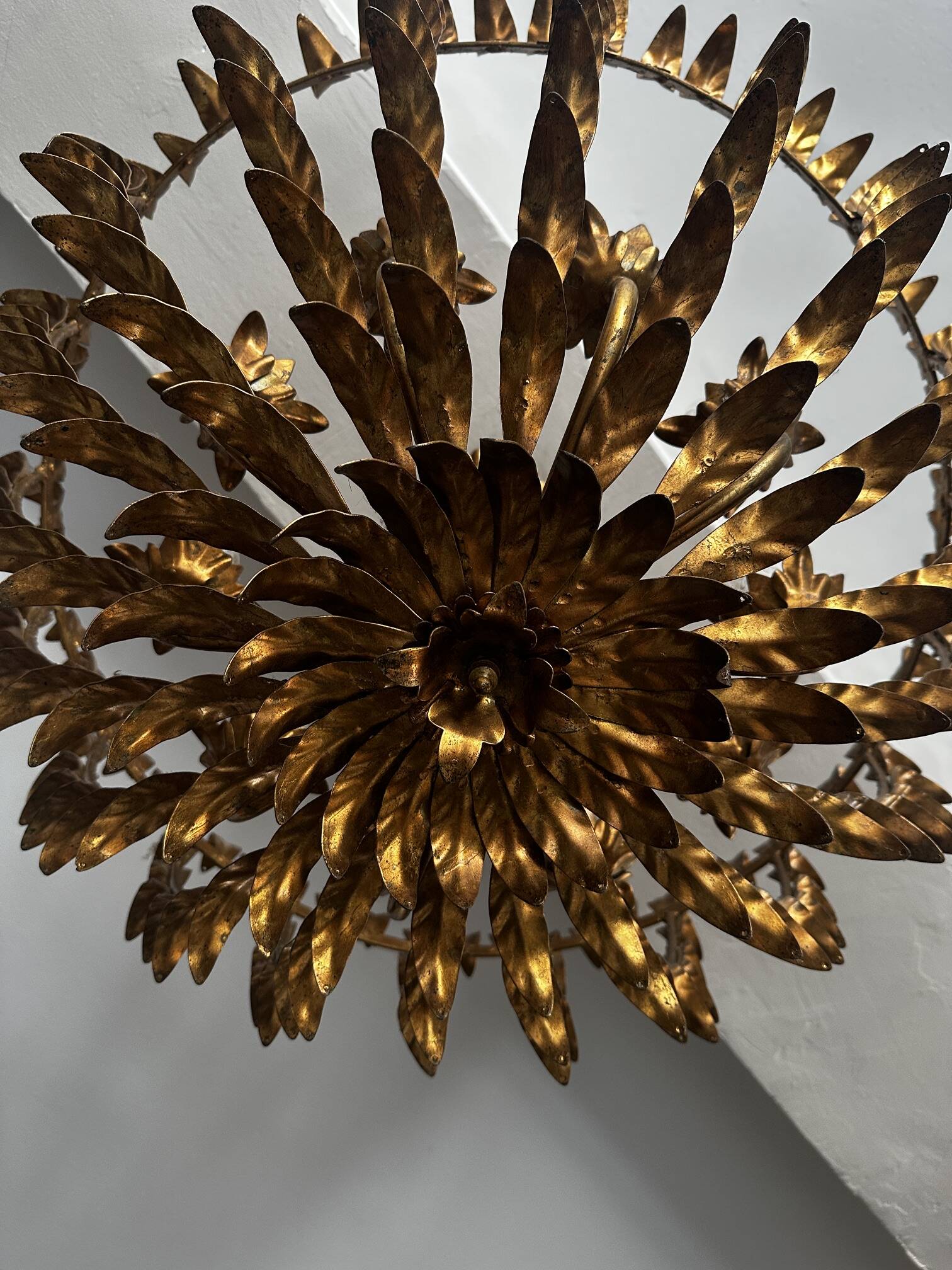Brass chandelier 1960