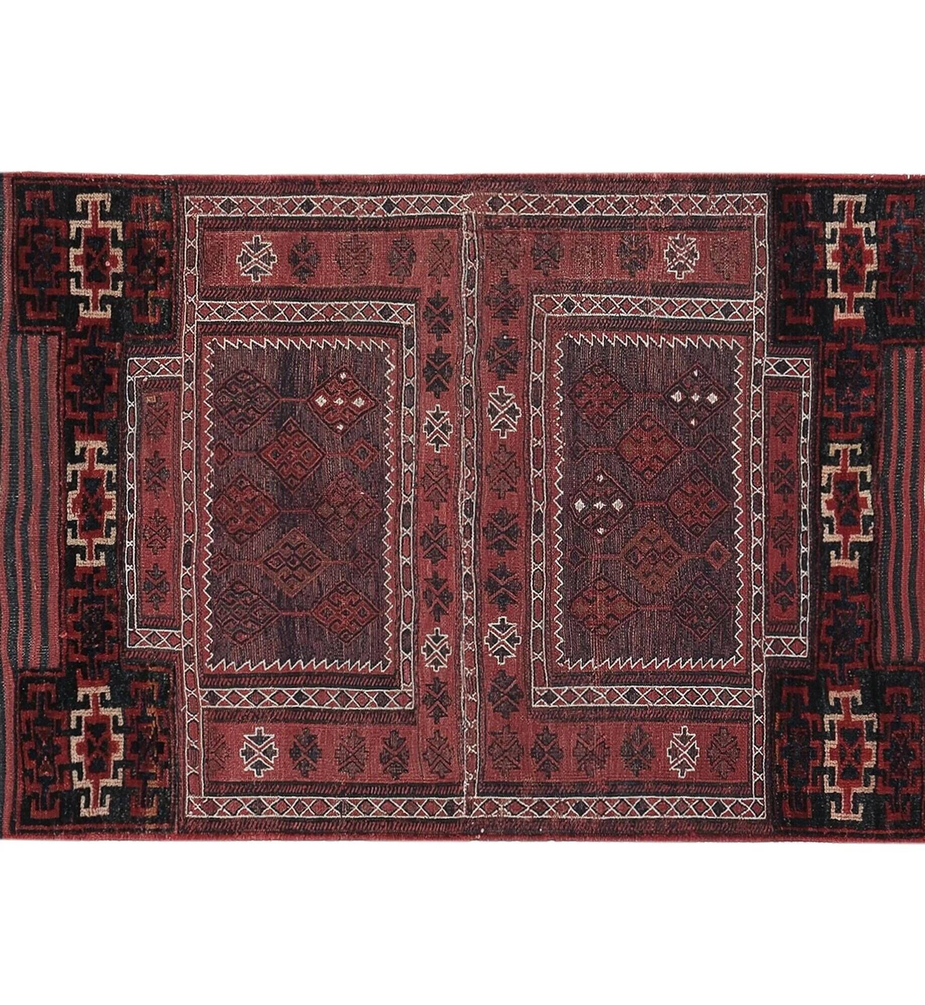 Vintage handmade Turkish rug 95x235 cm