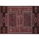 Vintage handmade Turkish rug 95x235 cm