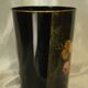 Vintage silkscreened sheet metal paper basket Napoleon III style