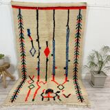 Handmade moroccan berber carpet 262 x 151 cm
