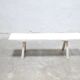 Vintage wooden farmhouse bench