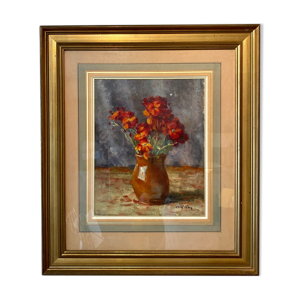 Tableau ancien, nature morte aux
