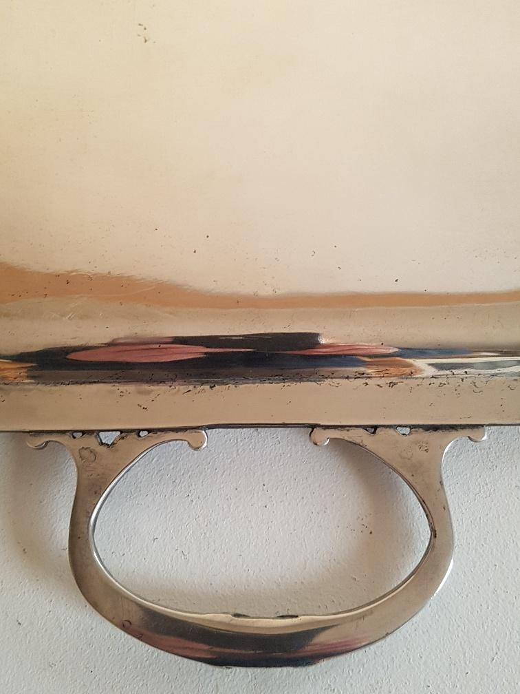 Louis XVI style silver metal tray