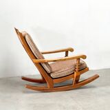 Vintage brutalist rocking chair
