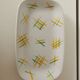 Lunéville rectangular dish/dish with green and yellow geometric pattern