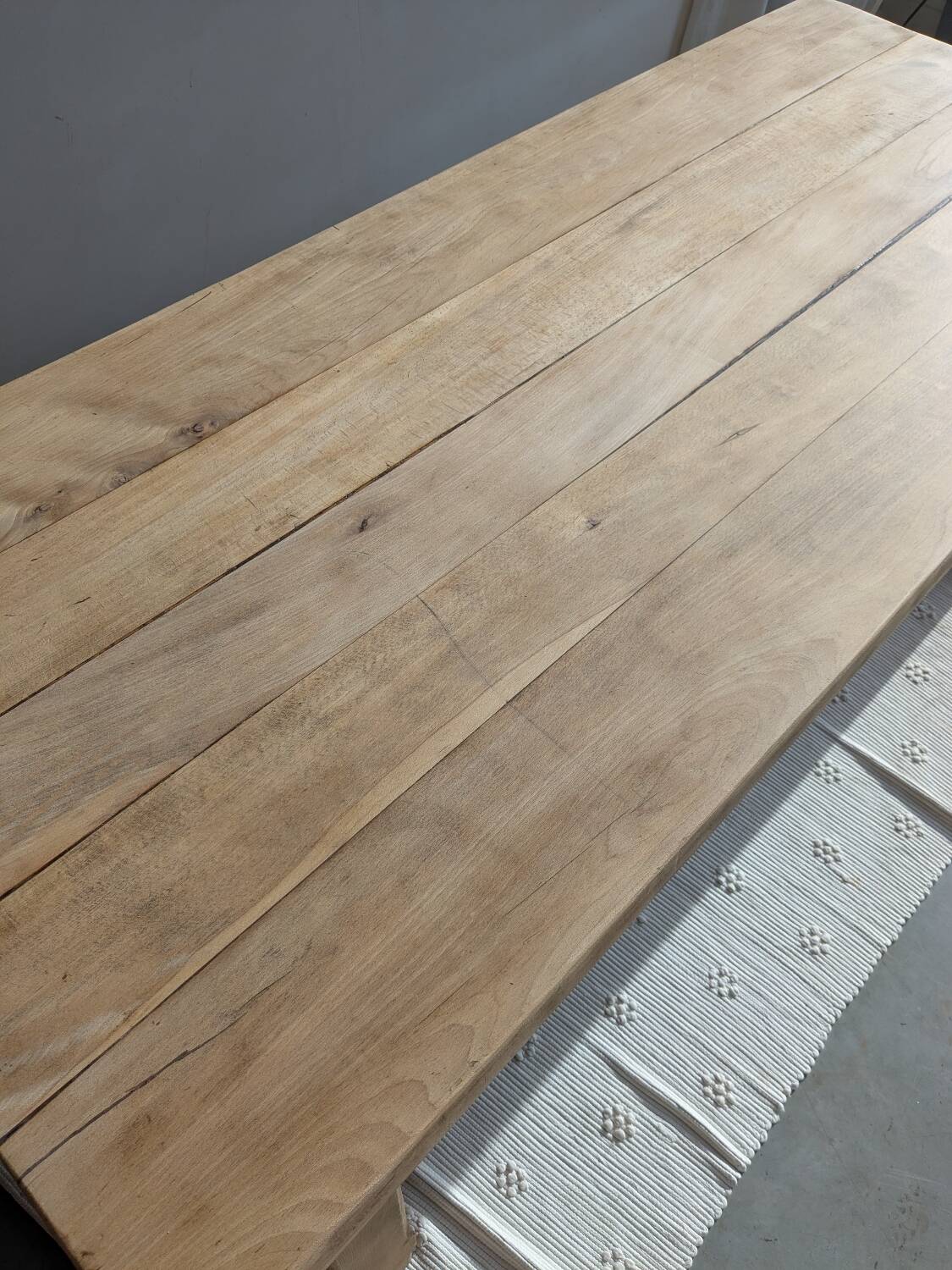 Restored farmhouse dining table