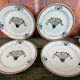 4 plates dessert art nouveau Moulin des Loups
