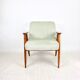 Fauteuil vintage Chierowski 366, années 1970, vert clair