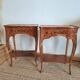 Pair of marquetry tables