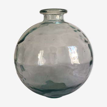 Thick glass cylinder, vase