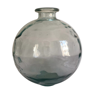 Thick glass cylinder, vase