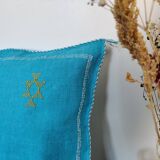 Coussin berbère Sabra Bleu