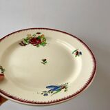 round dish Villeroy & Boch La Louvière Belgian manufacture in Iron Earth early twentieth century