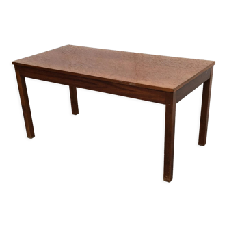 Vintage interier praha coffee side conference table polished angara 70s