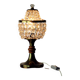 Brass & Crystal Table Lamp, Czechoslovakia 1970s