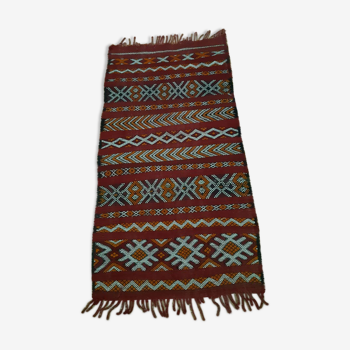 Berber red kilim carpet 147-78