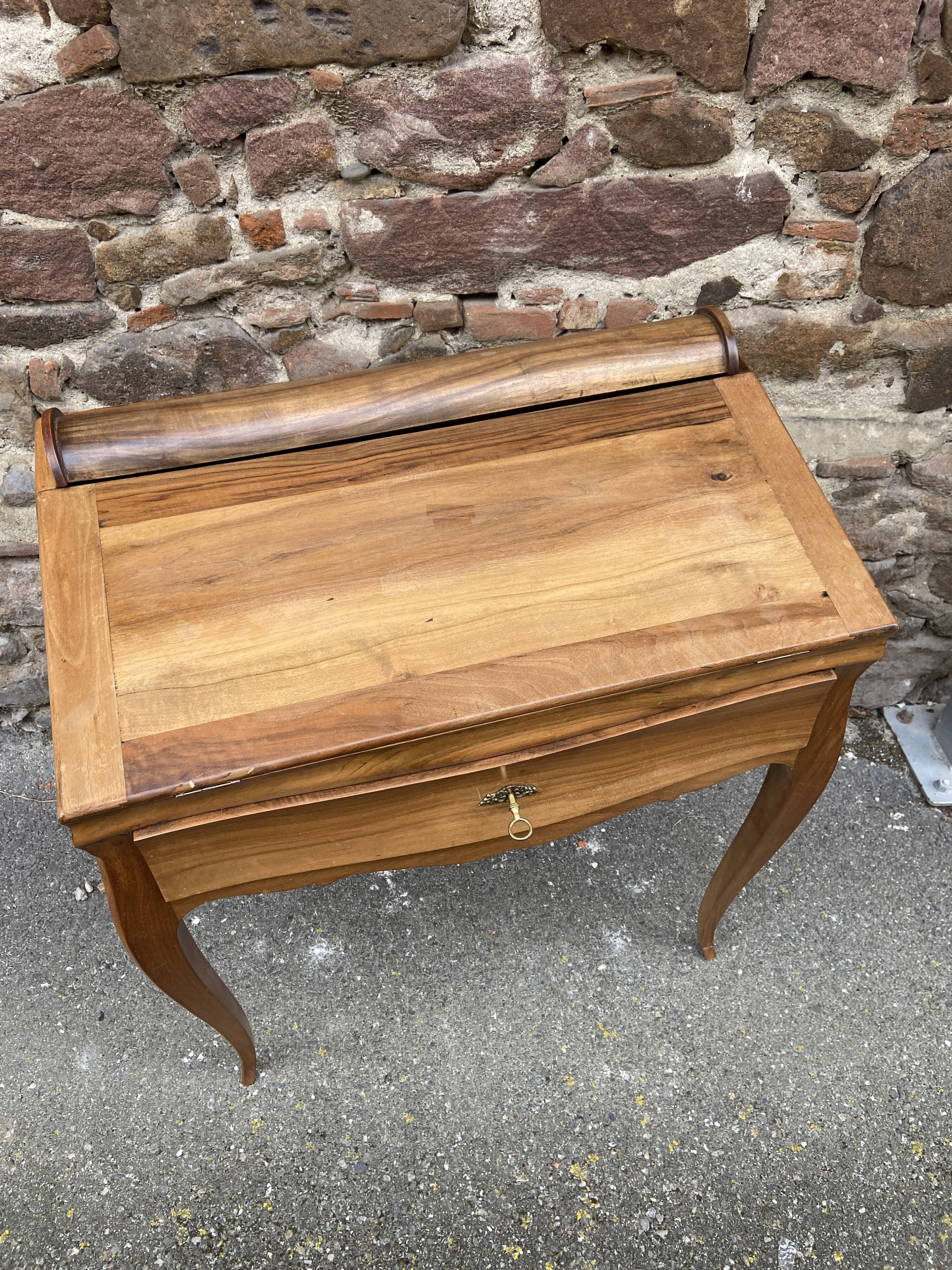 Bonheur du jour walnut 1920s writing desk system writing desk