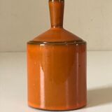 Orange ceramic pot Years 70