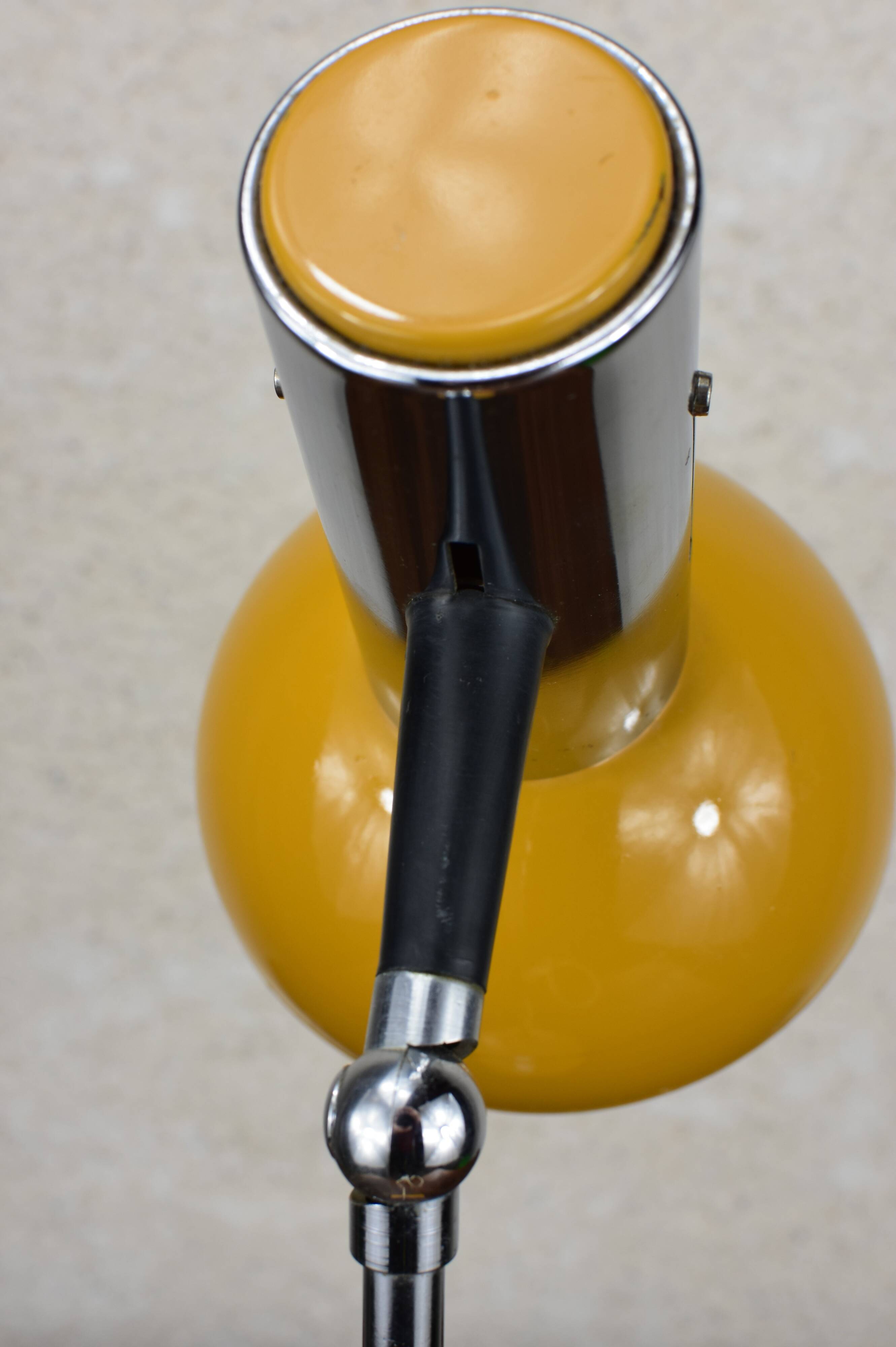 vintage mustard lamp