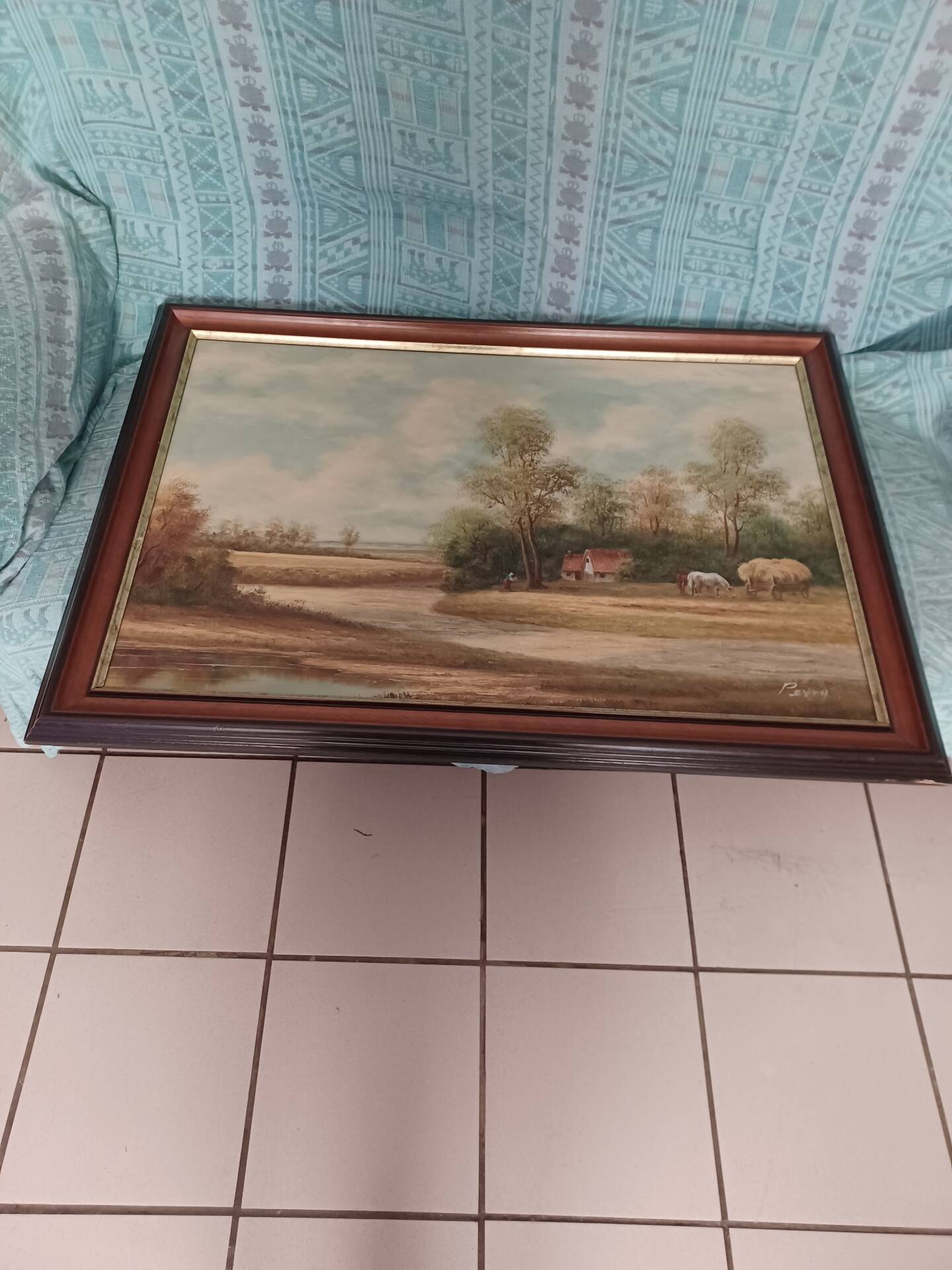 Grand tableau signé Percy